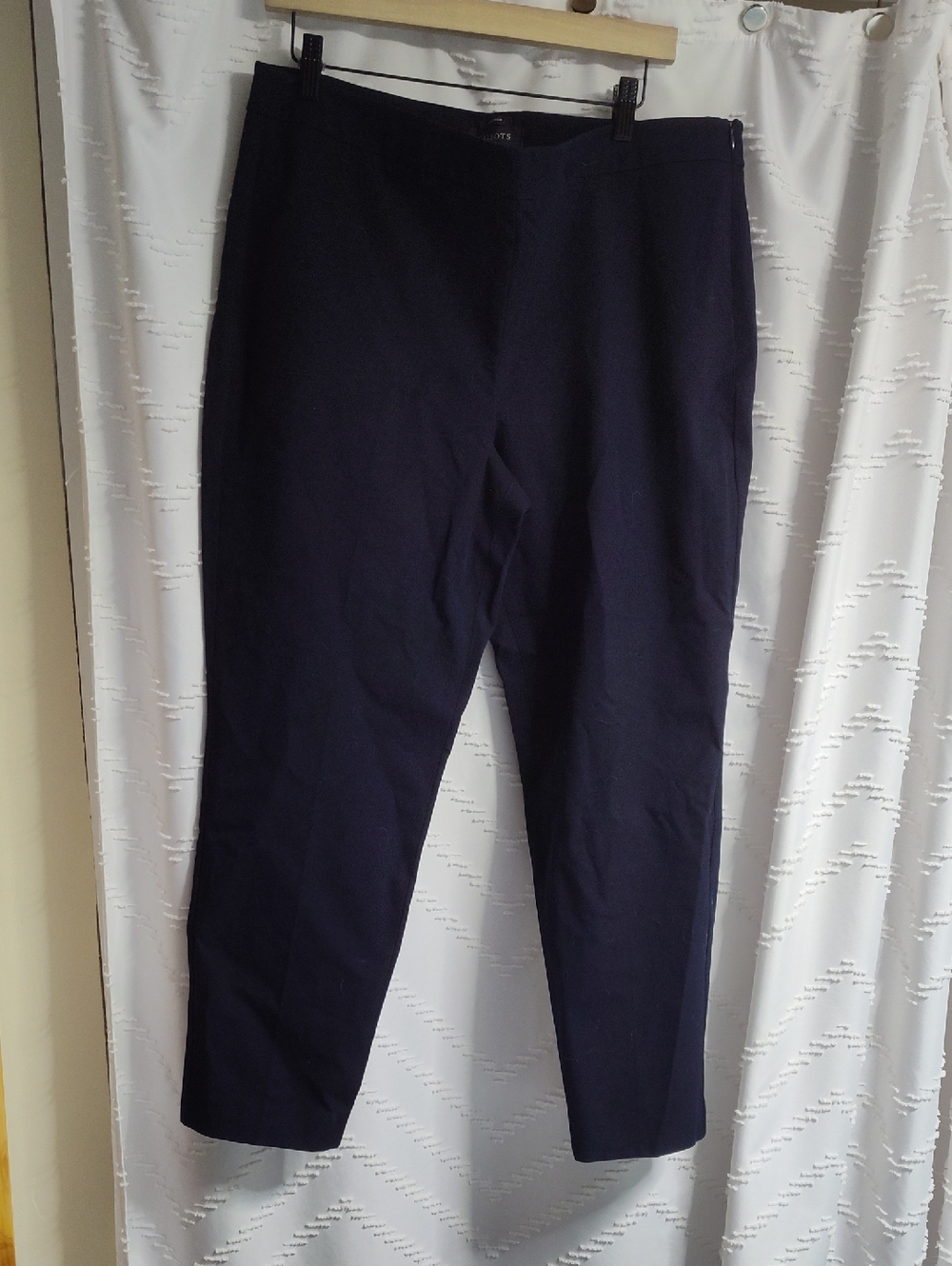 Talbots Petites Chatham Straight Leg Pants - Navy Blue